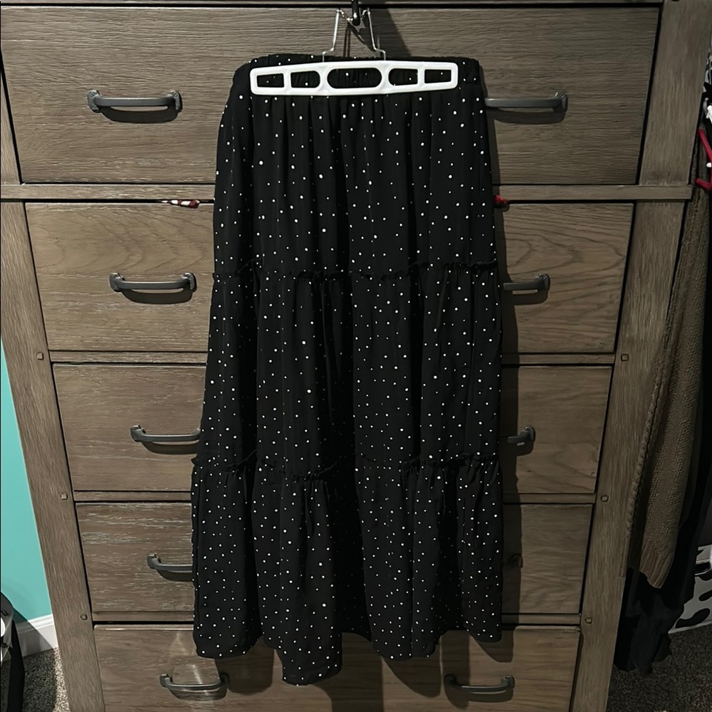 Black Polka Dot Skirt